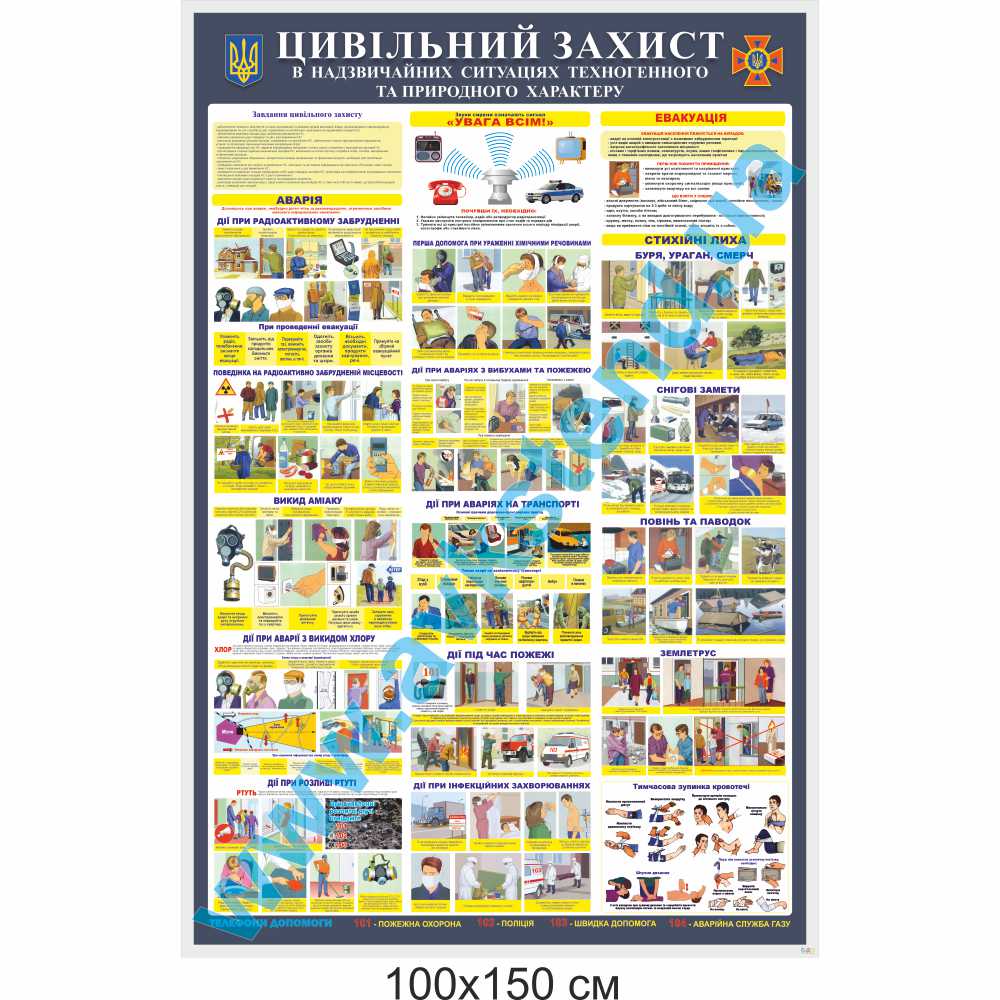 Стенд 'Цивільний захист'