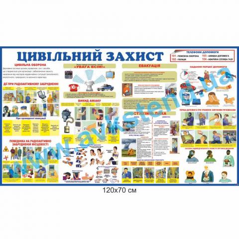 Стенд 'Цивільний захист' Стенд 'Цивільний захист'